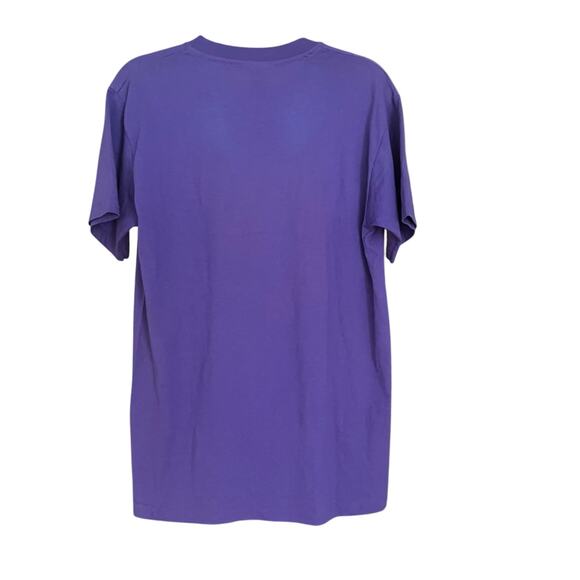 Vintage 90s Sea Shells Florida Graphic Medium T Shirt Large Purple Tourist Tee - Picture 4 of 9